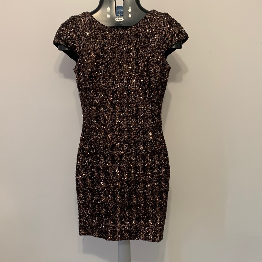 Brown sequin dress worn ONCE